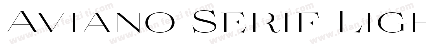 Aviano Serif Light字体转换